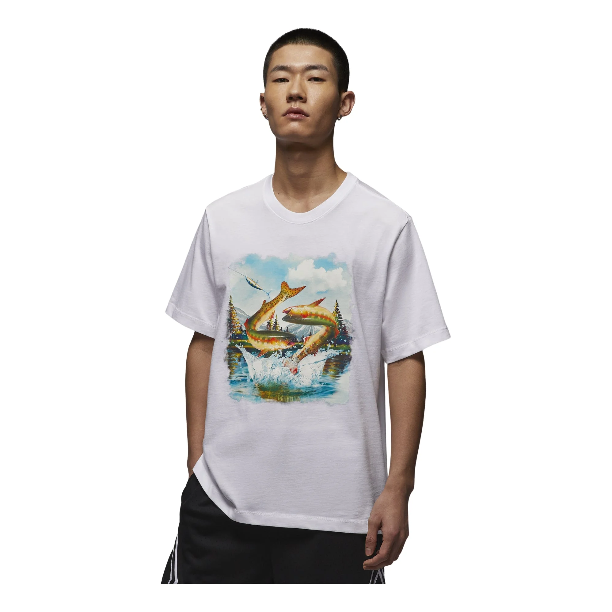 Nike AS M J SS CREW LD T-Shirt Asia Sizing 'White' HJ2408-100 - 1
