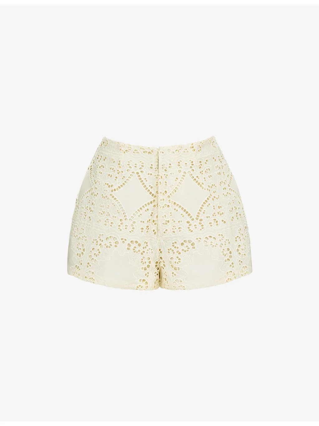 Eman Broderie Anglaise Cotton Shorts - 1