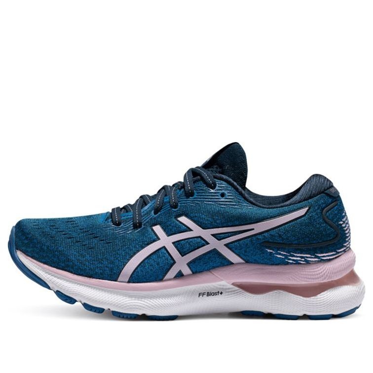 (WMNS) ASICS Gel Nimbus 24 Wide 'French Blue Barely Rose' 1012B199-400 - 1