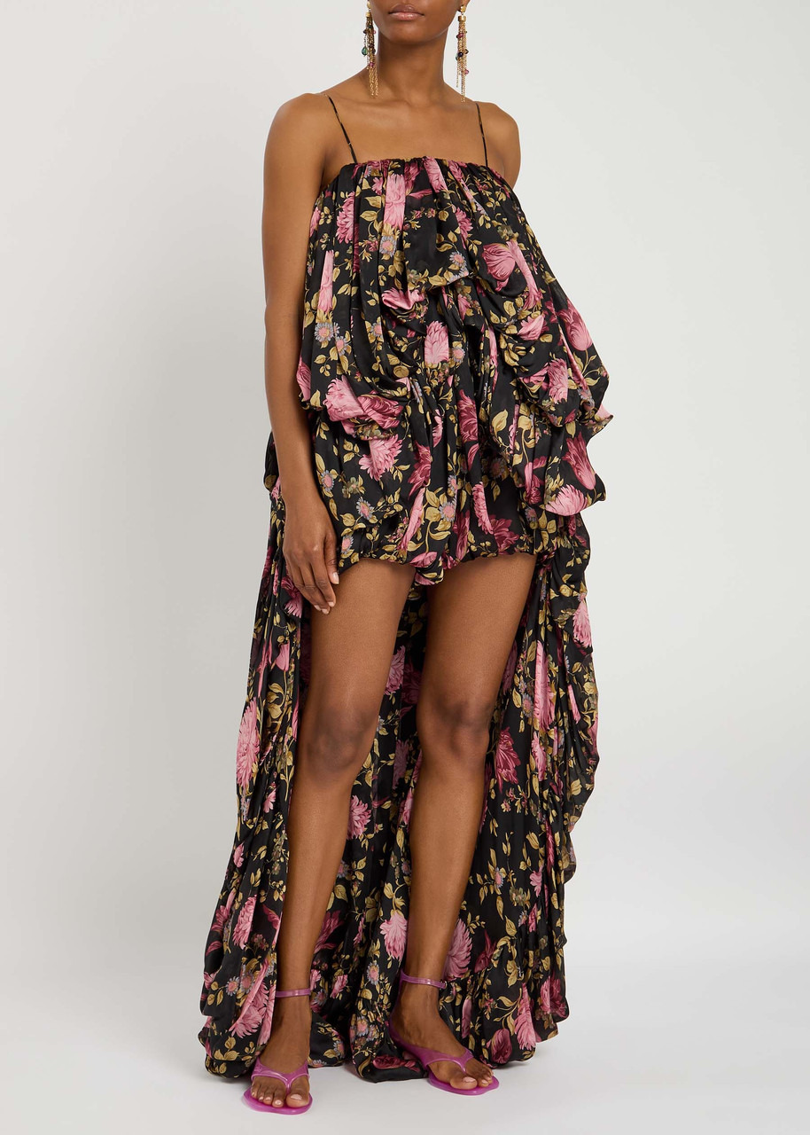 Chloe Draped Floral-printed Silk-blend Jumpsuit - 4