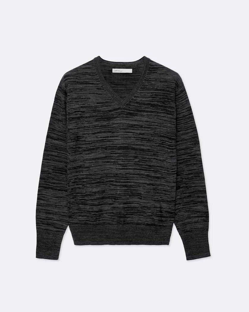 BETON MERINO WOOL V-NECK SWEATER - 1
