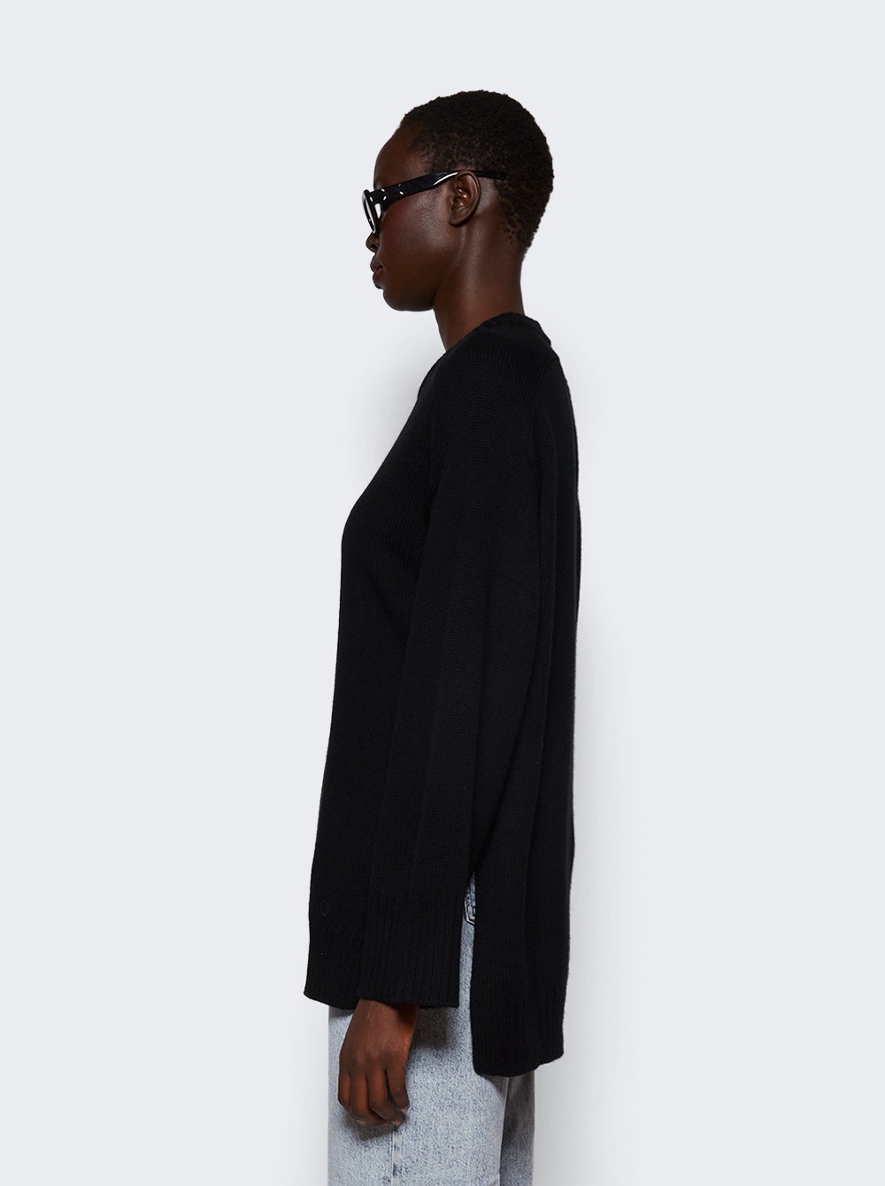 Safi Wool Cashmere Sweater Black - 4