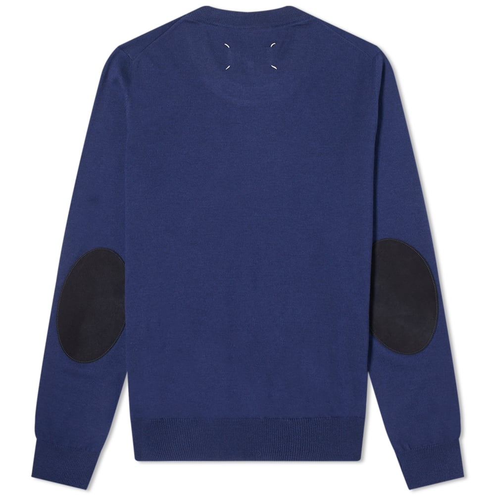 Maison Margiela 14 Suede Elbow Patch Crew Knit - 2