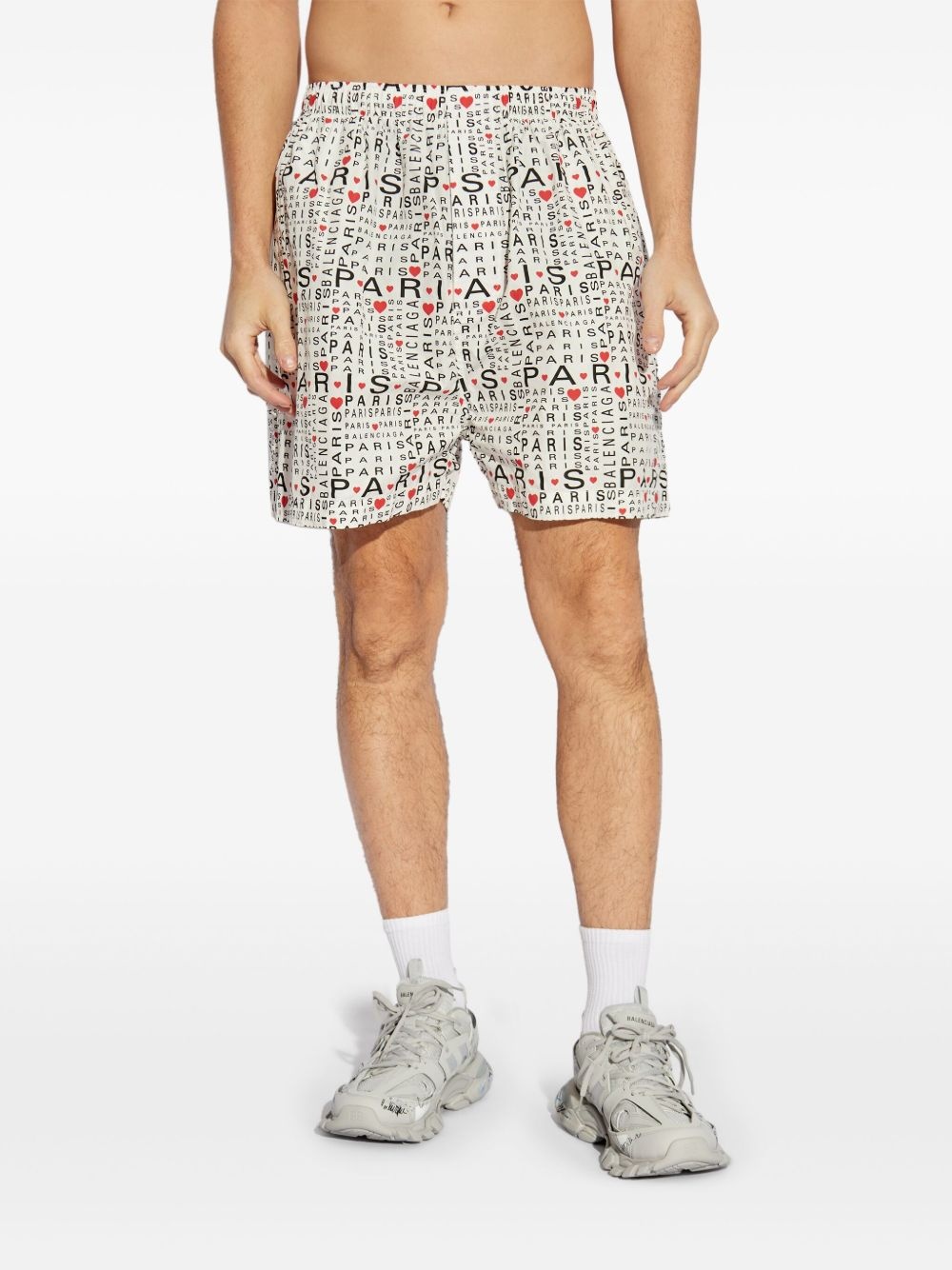 paris-print shorts - 3