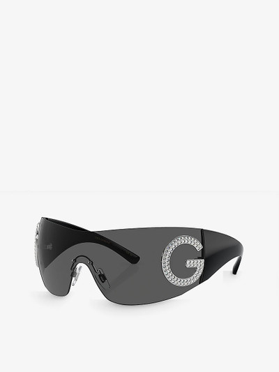 Dolce & Gabbana DG2298B oval-frame acetate sunglasses outlook