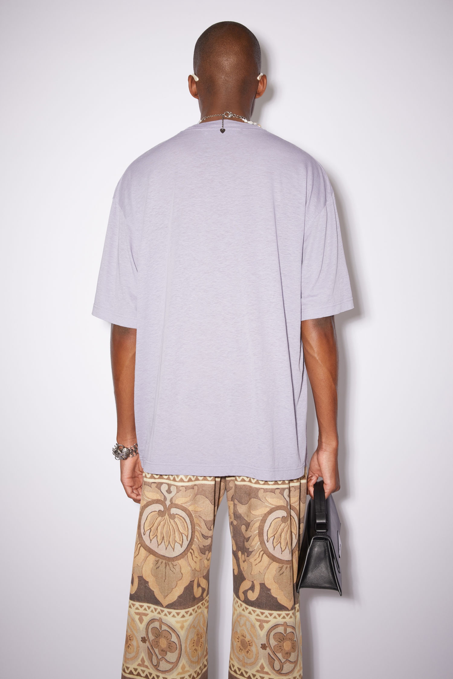 Crew neck t-shirt - Lavender purple - 3