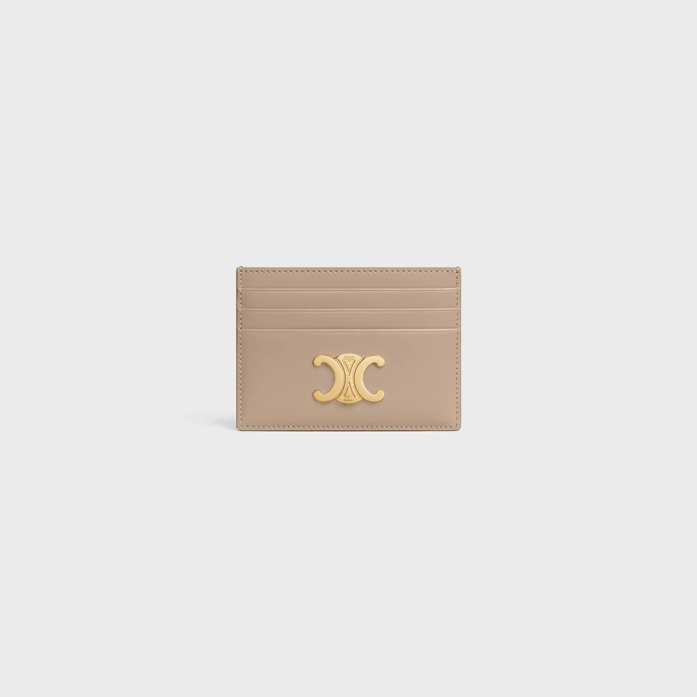 CARD HOLDER TRIOMPHE IN Shiny calfskin - 1