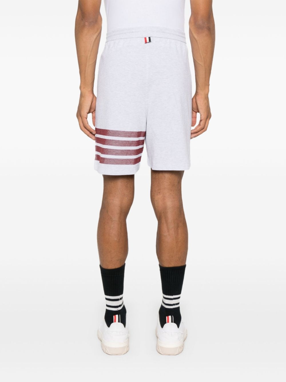 4-Bar cotton track shorts - 4