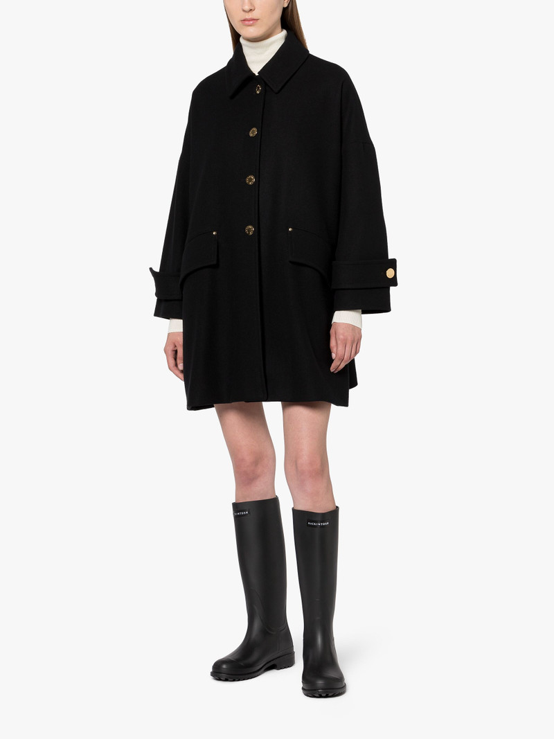 Mackintosh HUMBIE BLACK WOOL OVERCOAT outlook