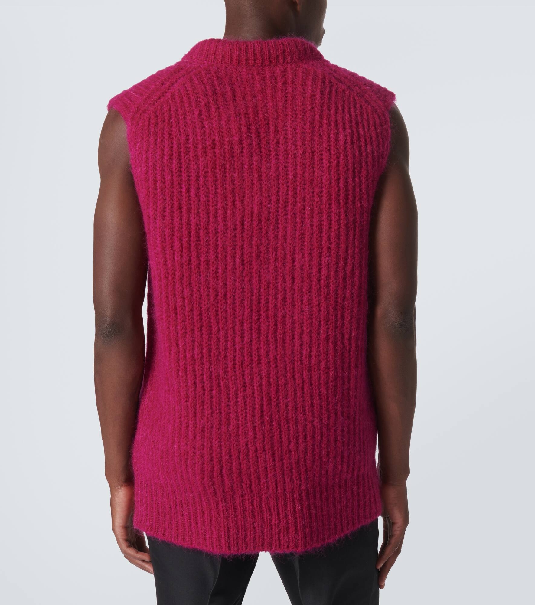 Mohair and wool sweater vest - 4