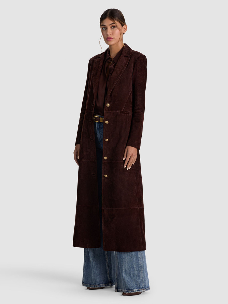 IRVIN SUEDE SLIM MAXI BLAZER 2