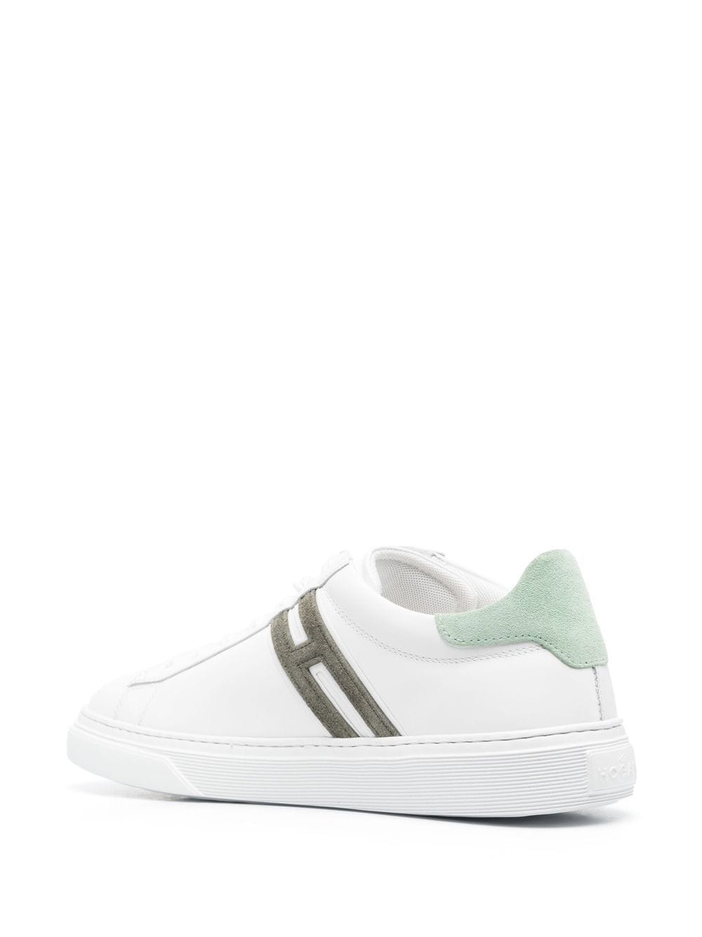 H365 leather low-top sneakers - 3