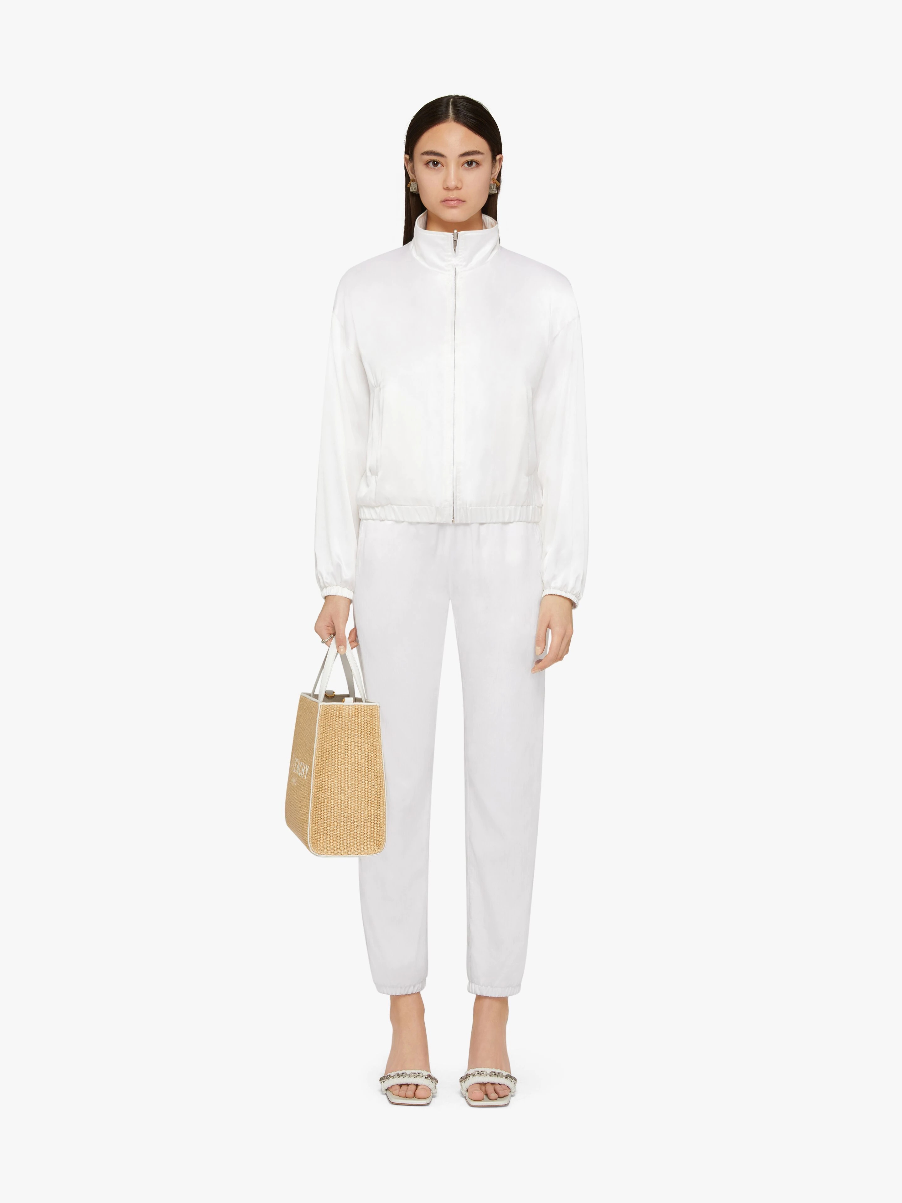 REVERSIBLE JOGGER PANTS IN SATIN - 1