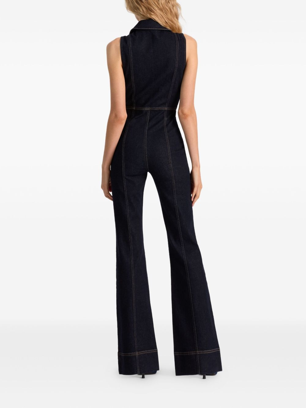 Rachel sleeveless button-detail jumpsuit - 5