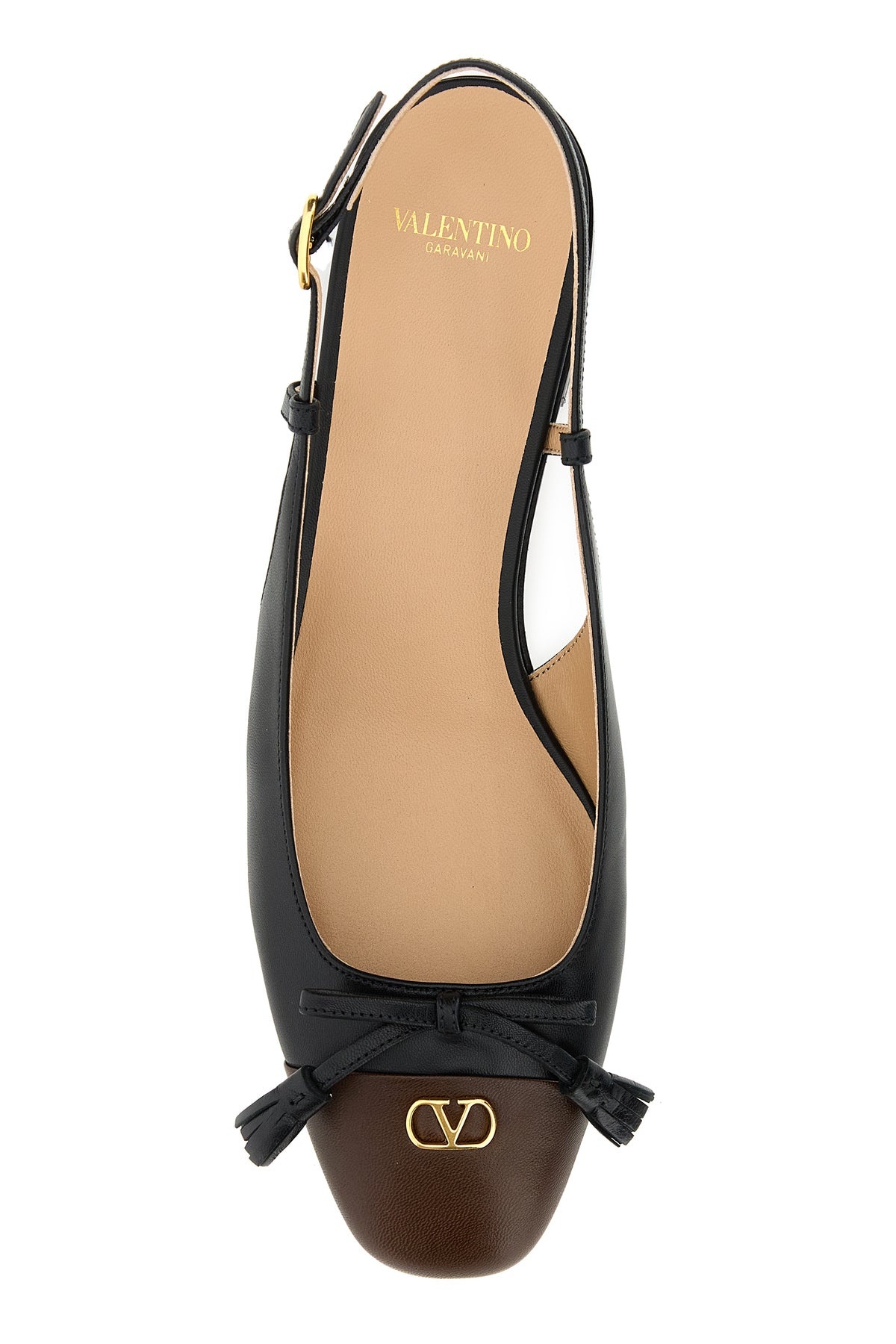Two-tone leather Valet Du Roe ballerinas - 4