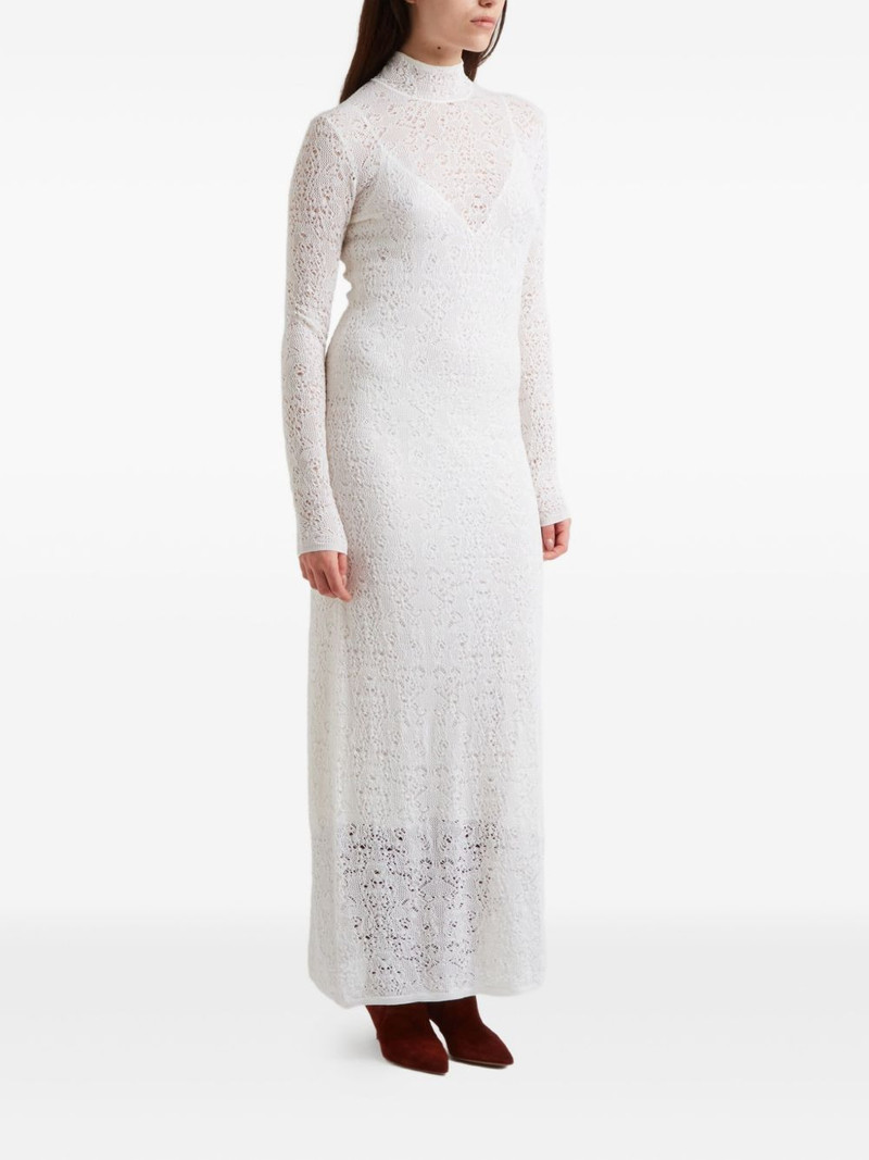 GABRIELA HEARST lace crew-neck sweater outlook