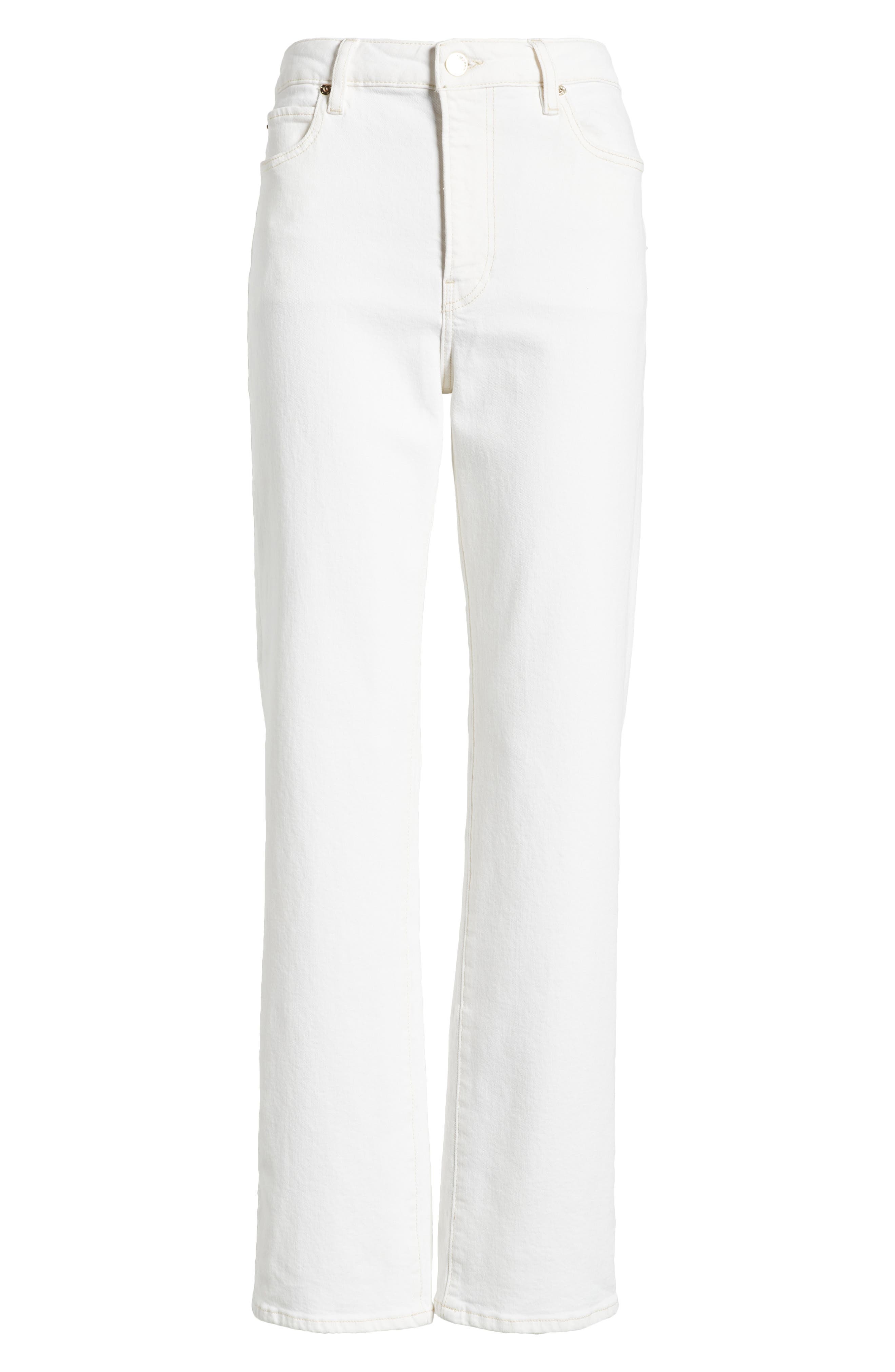 FRAME The Ruler Straight Leg Jeans in Au Natural Clean at Nordstrom - 5