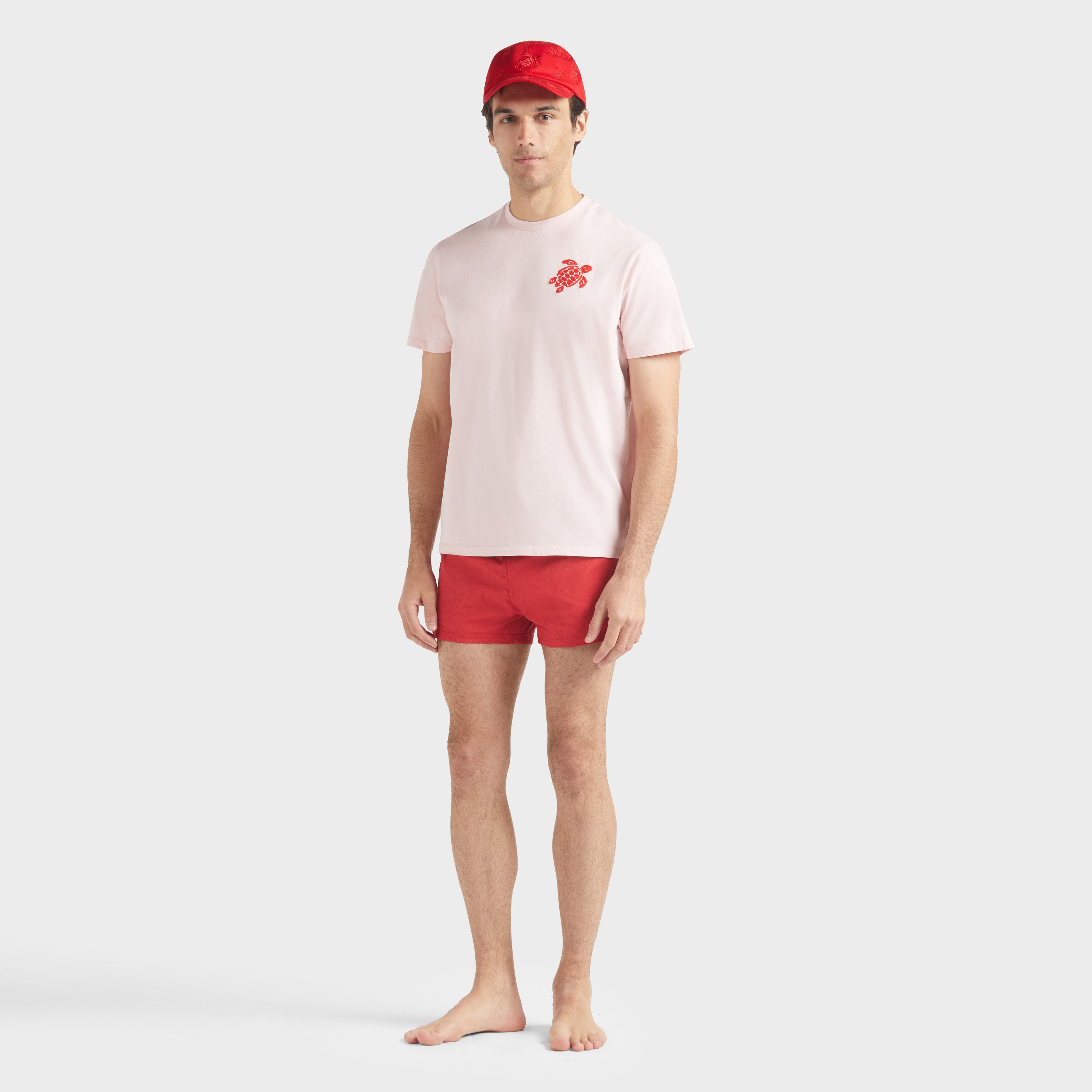 Men Short Swim Trunks Jacquard Turtles - 5