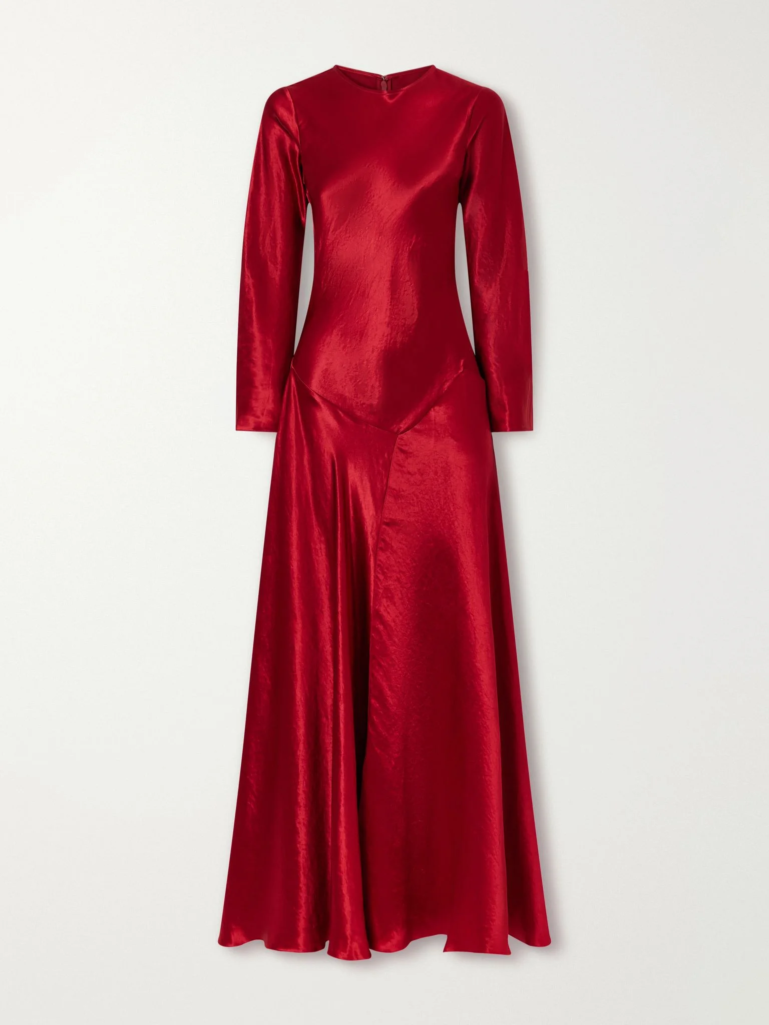 Yara draped satin gown Red - 1