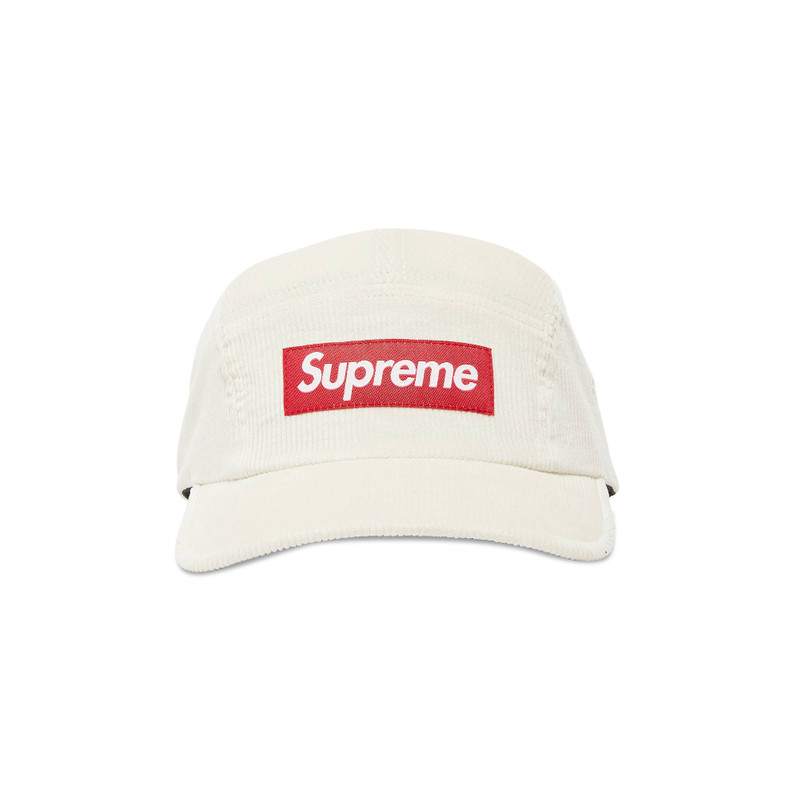 Supreme Corduroy Camp Cap 'White' - 1
