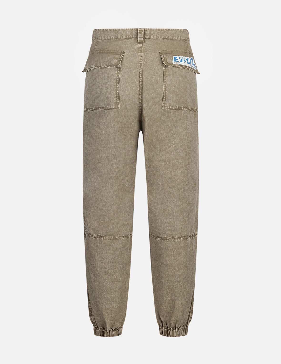 Seagull and Kamon Embroidery Straight Fit Woven Joggers - 2
