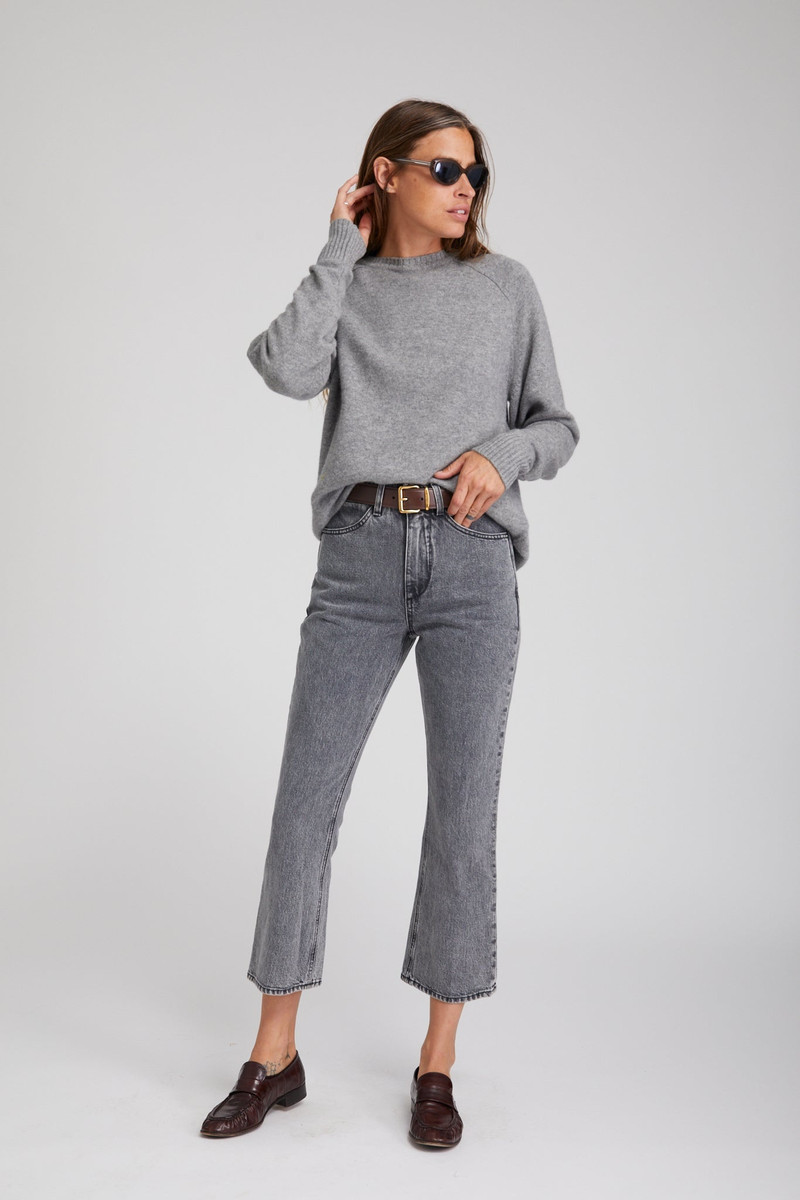 SPRWMN FRIDA CROP FLARE DENIM outlook