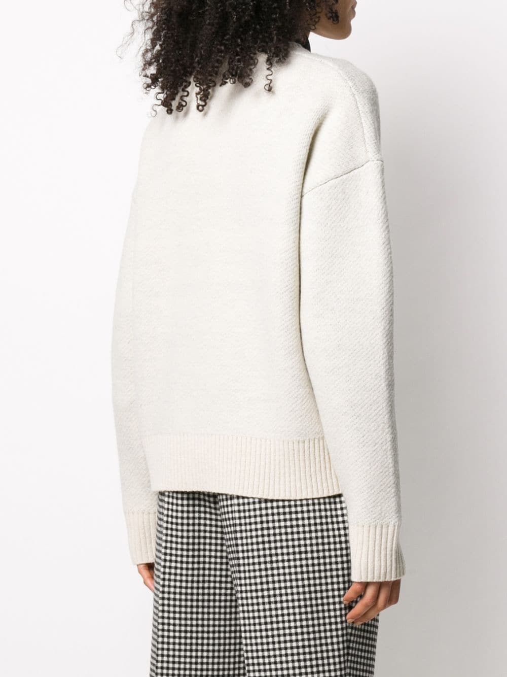 face jacquard knitted jumper - 4