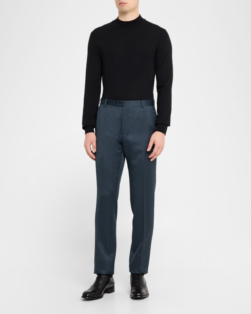 Brioni Men's Journey Flat-Front Trousers outlook
