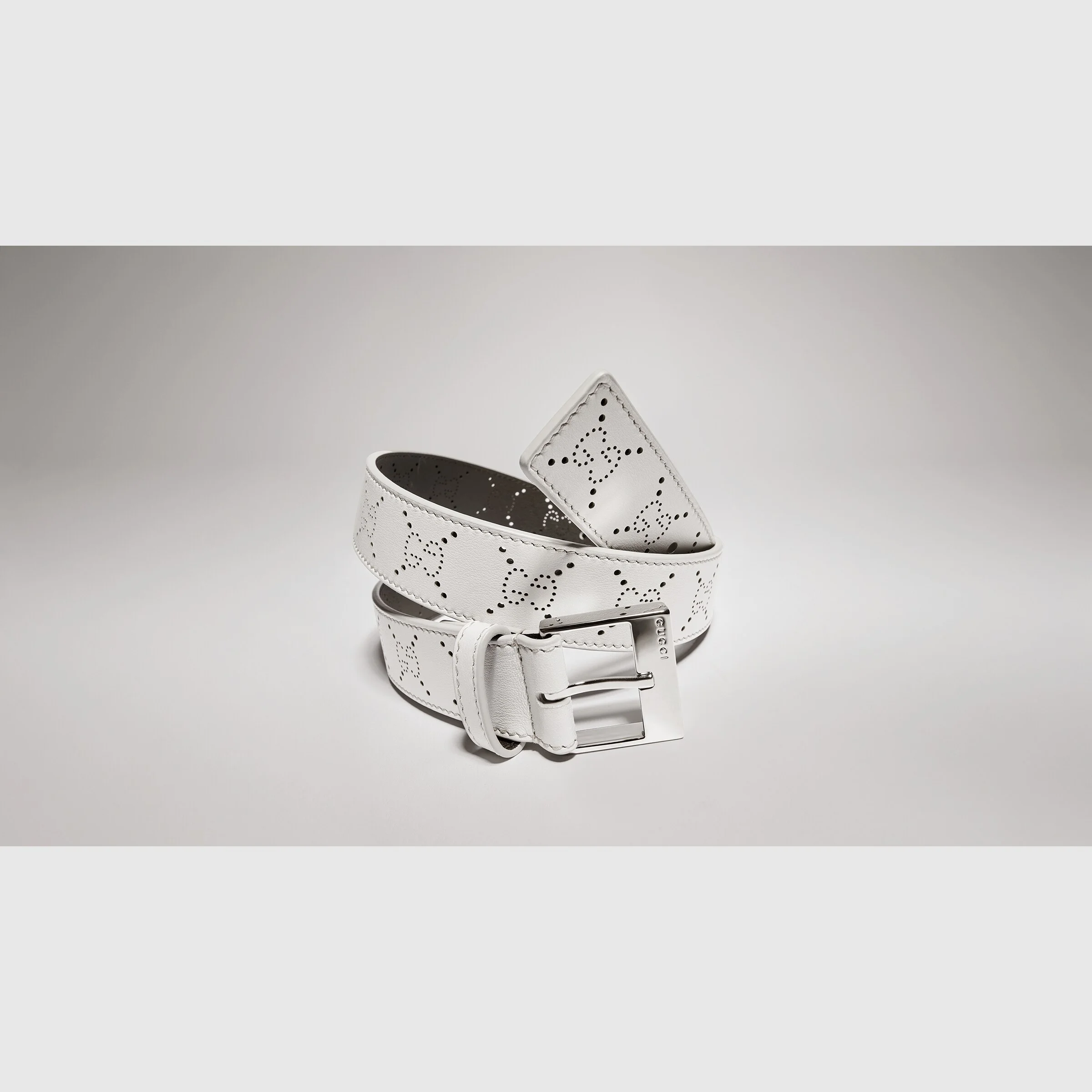 Belt with squared buckle - 1