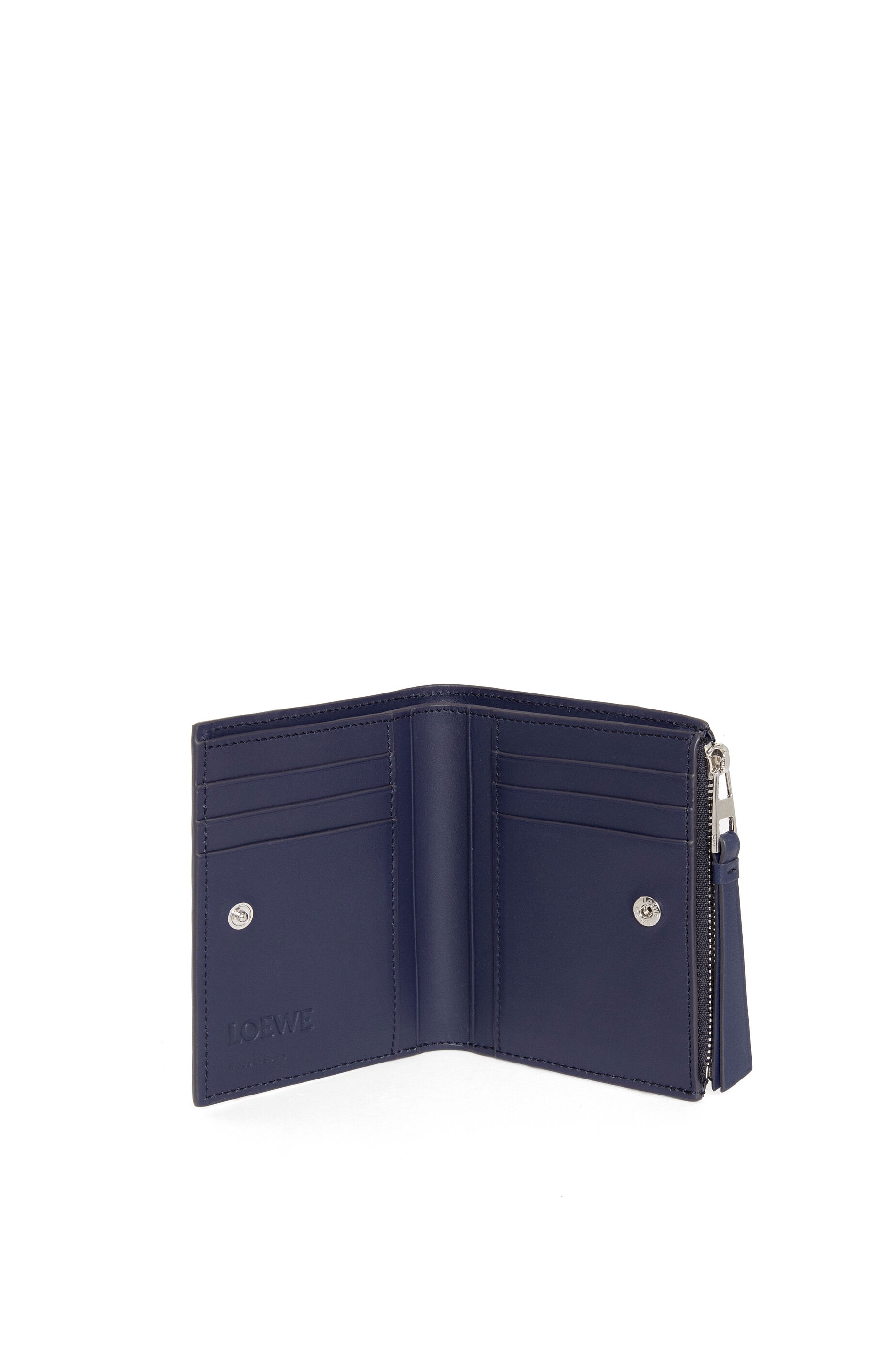Puzzle slim compact wallet in classic calfskin - 2