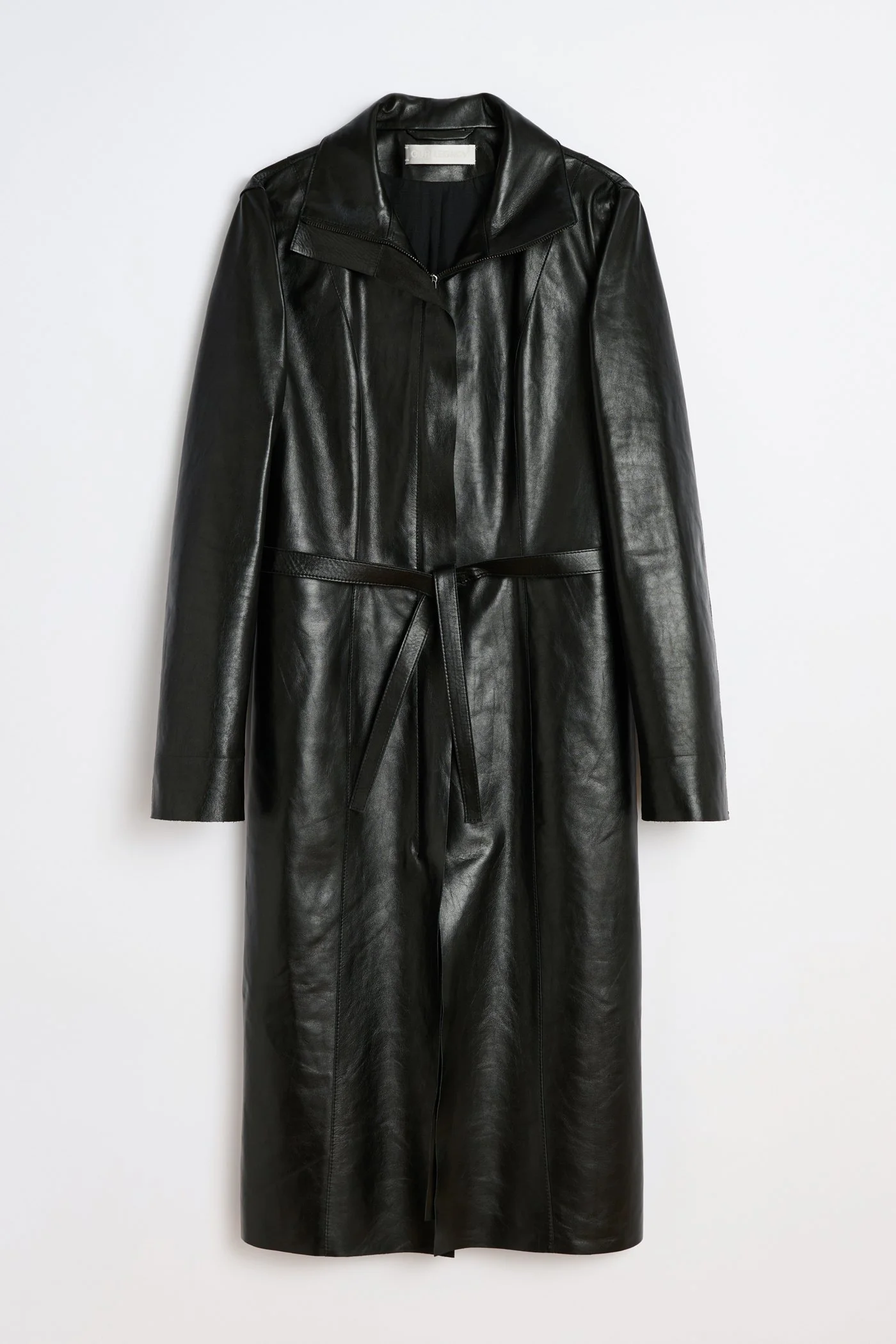 Concealed Coat Sable Black Fluid Calfskin - 1