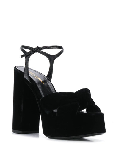 SAINT LAURENT Bianca 85 knotted sandals outlook