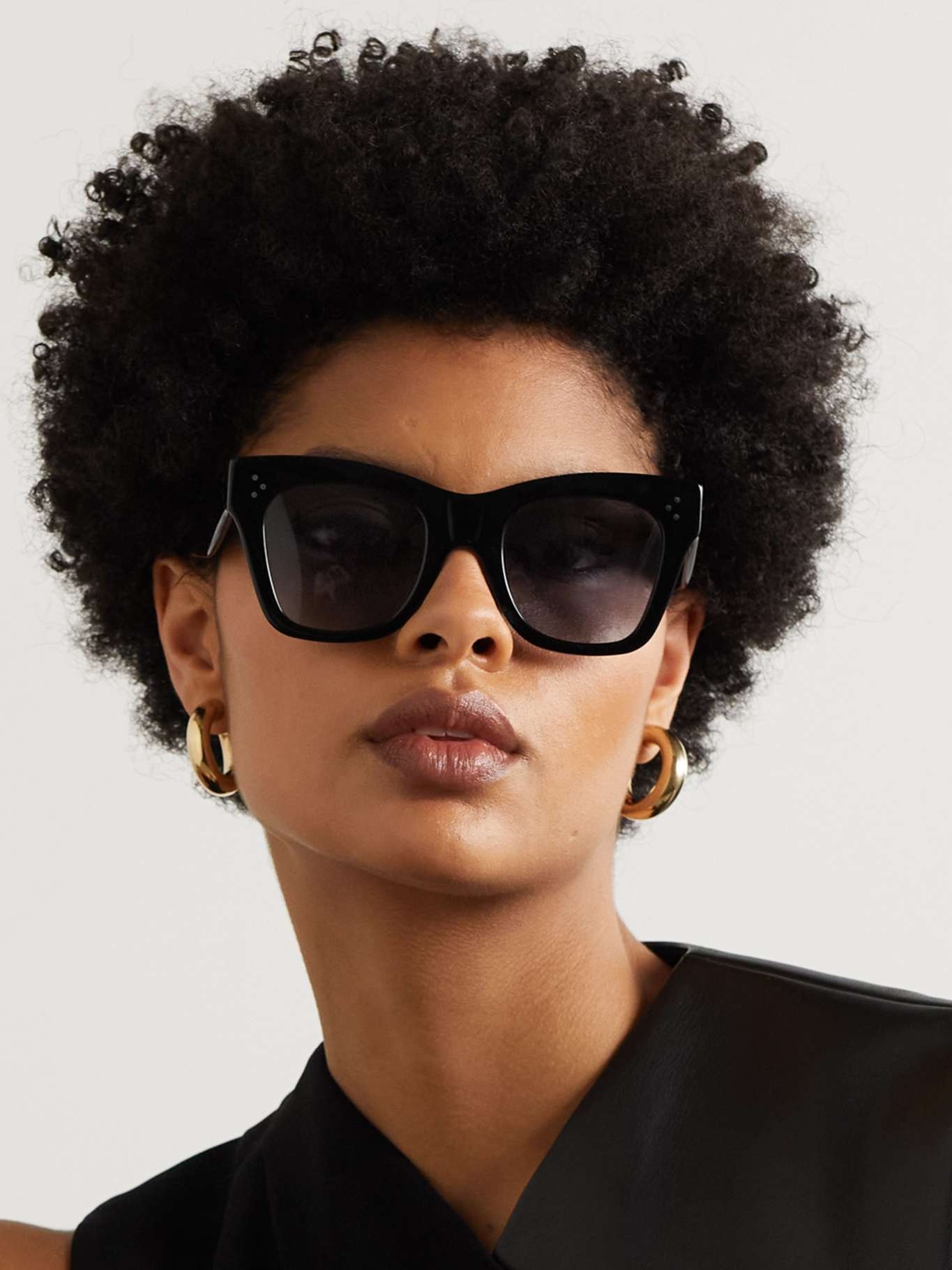 Oversized cat-eye tortoiseshell acetate sunglasses - 2