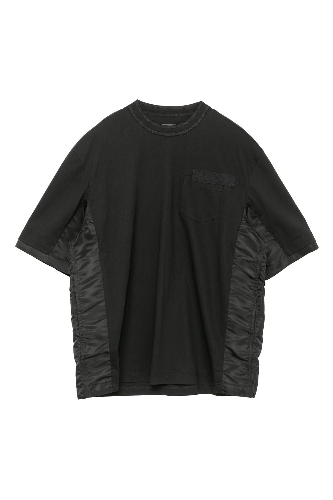 Nylon Twill X Cotton Jersey T-Shirt - 1