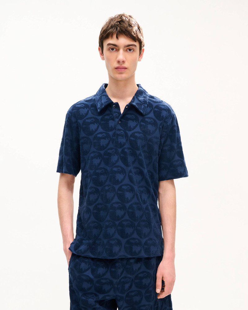KENZO 'KENZO Apple Pop' embroidered polo in cotton towel outlook