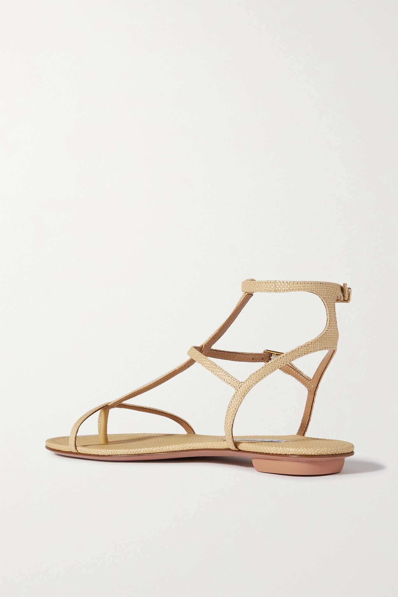 Ponza croc-effect leather sandals - 3