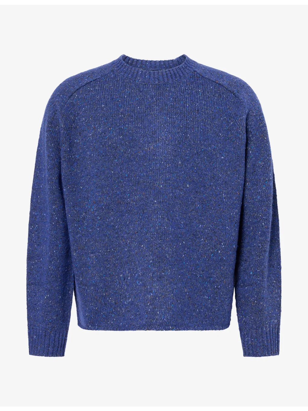 Jim Crew Neck Melange Wool-Blend Knit Jumper - 1
