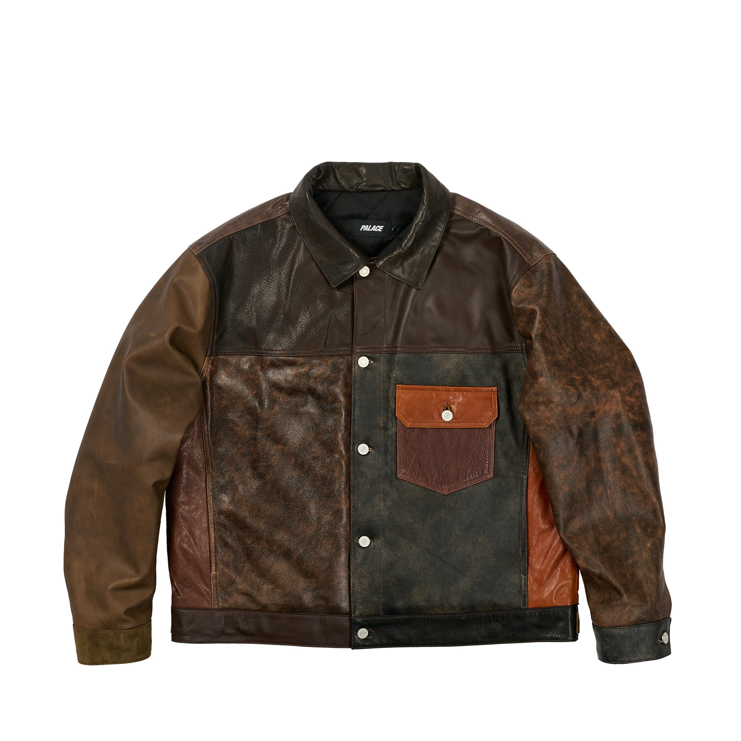 PATCHY LEATHER JACKET MULTI - 1