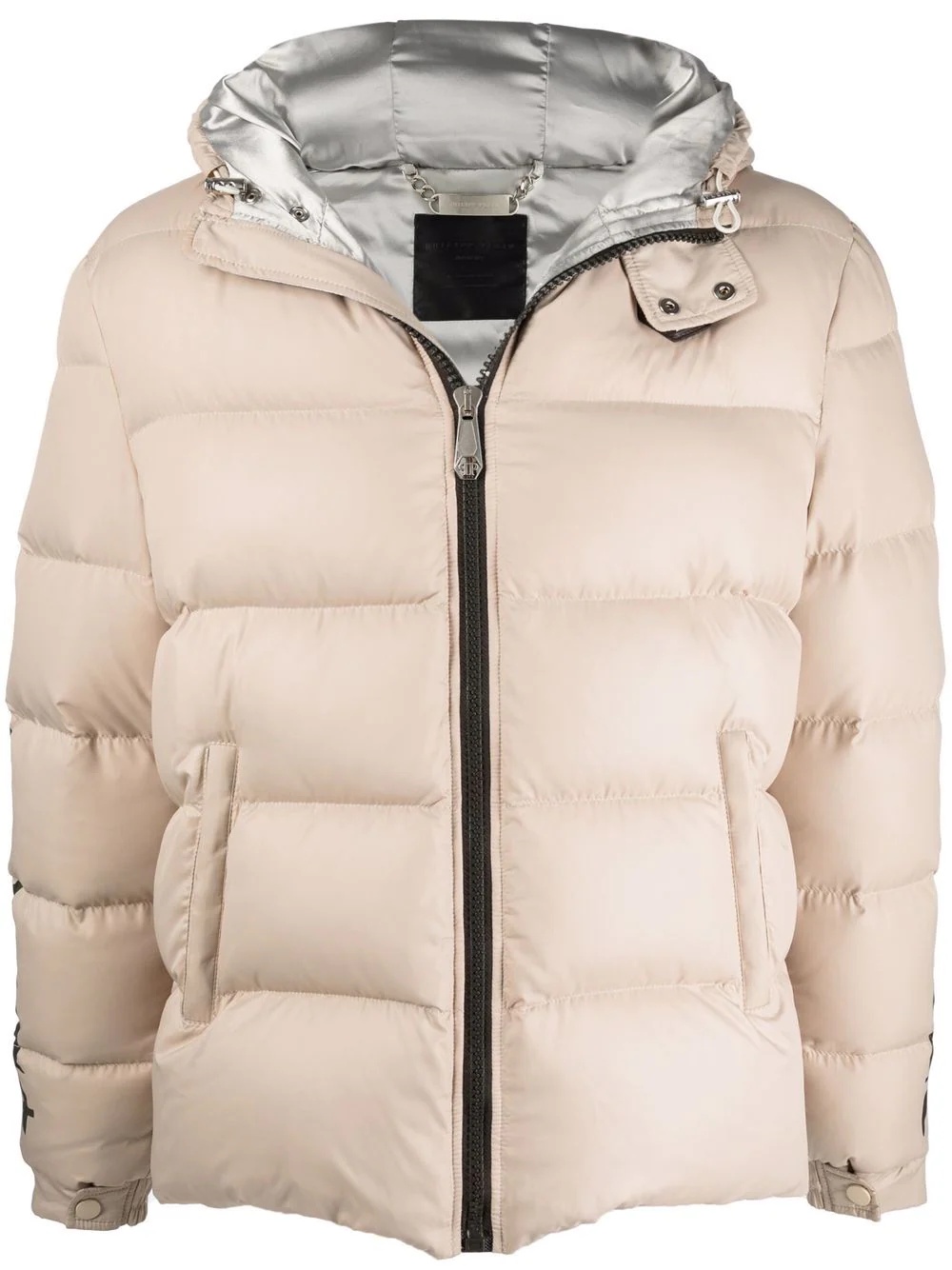 zip-up padded jacket - 1