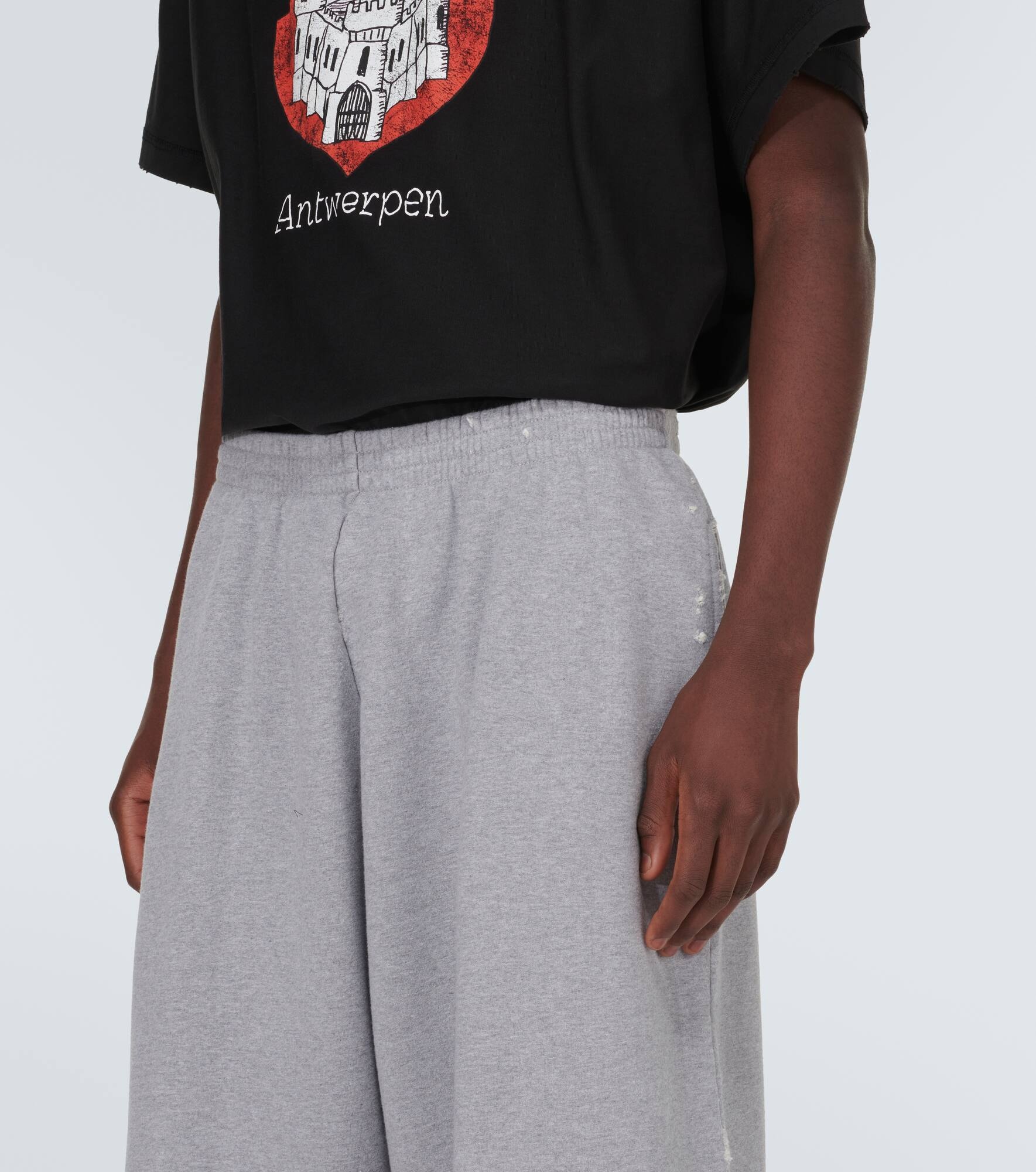 Cotton fleece sweatpants - 5
