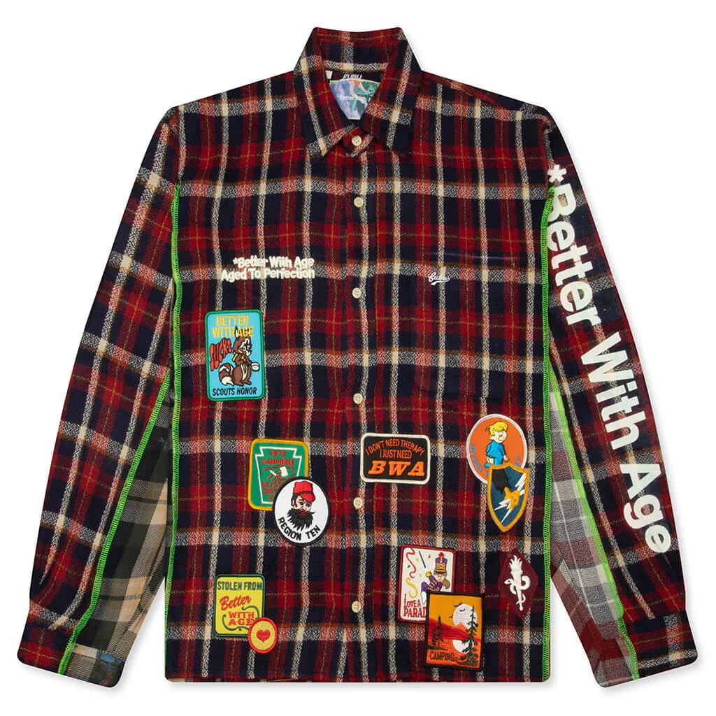 GENTLEMEN'S 3 PANEL FLANNEL - ASSORTED - 1