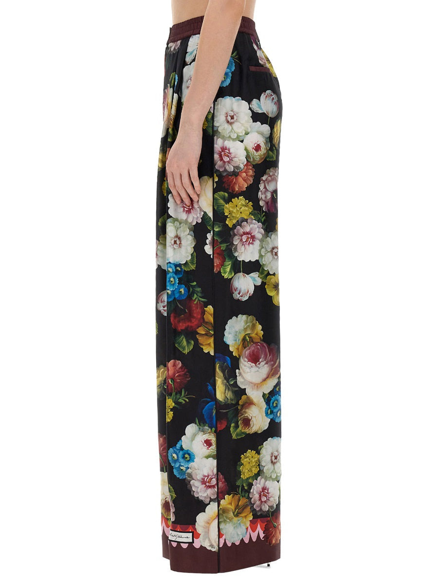 Dolce & Gabbana Women Pants With Floral Print - 4