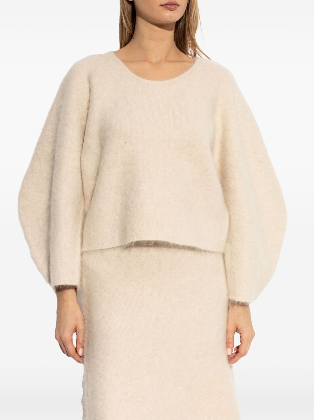balloon-sleeve jumper - 3