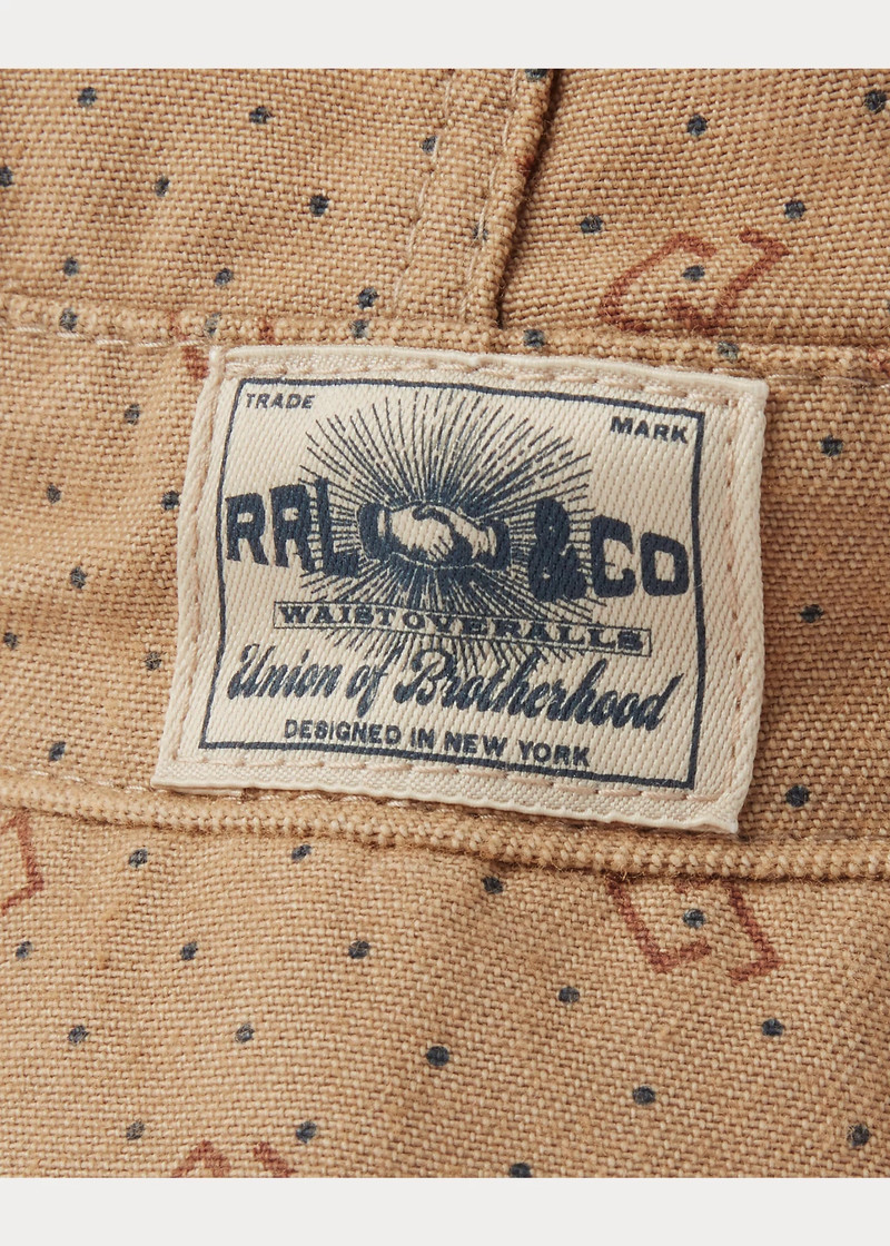 Geometric-Print Twill Engineer Cap 3