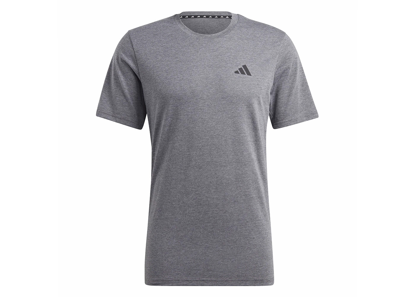 adidas Train Essentials Feelready Training Tee Dark Grey Heather/White/Black - 1