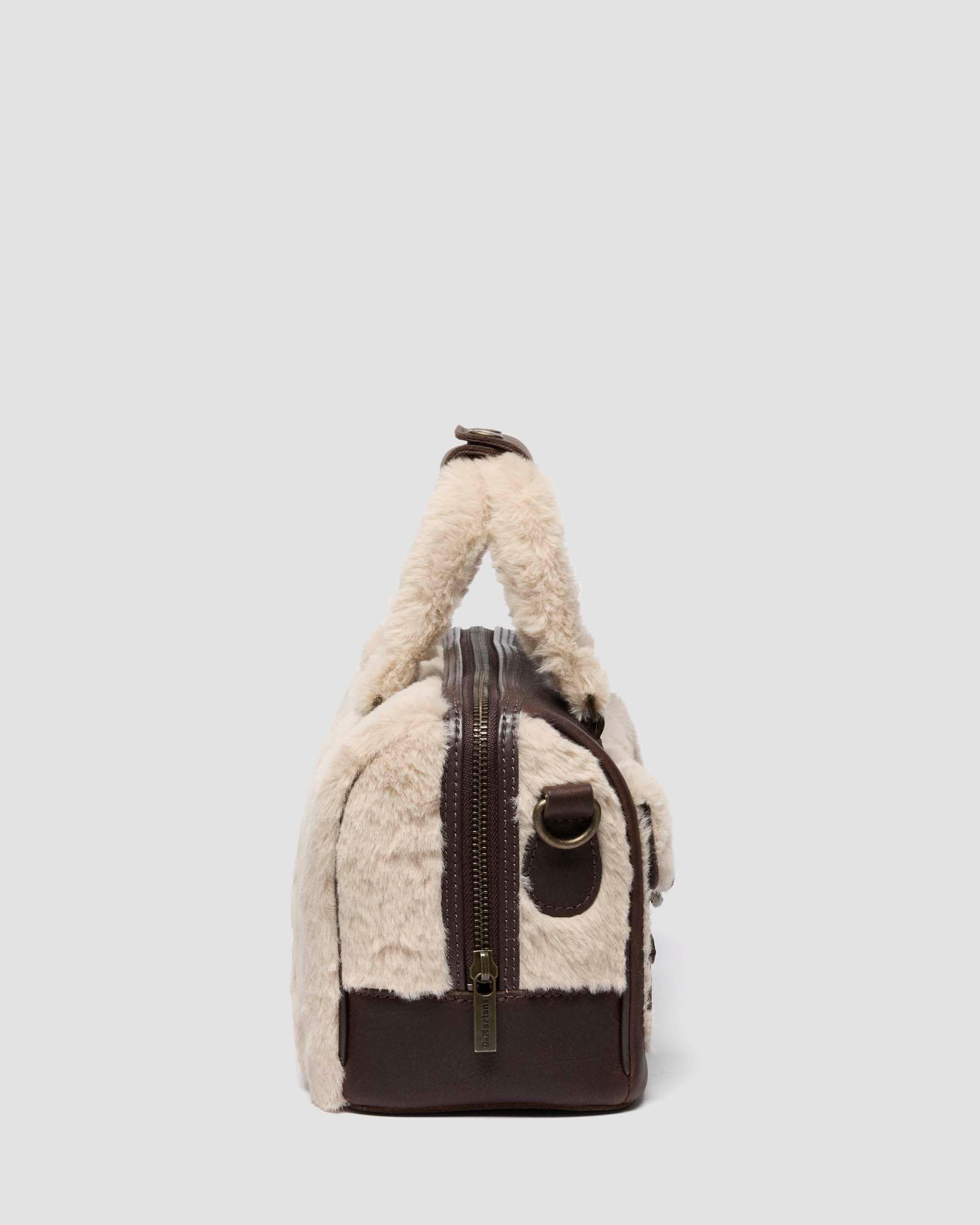 TOP HANDLE BAG Faux Fur and Leather Bag - 4