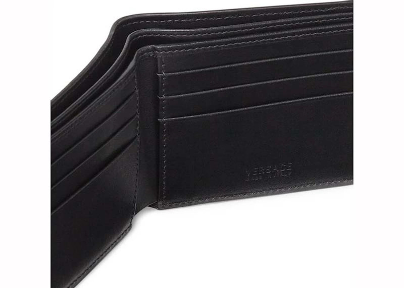VERSACE Versace La Greca Signature Wallet Black/Grey outlook