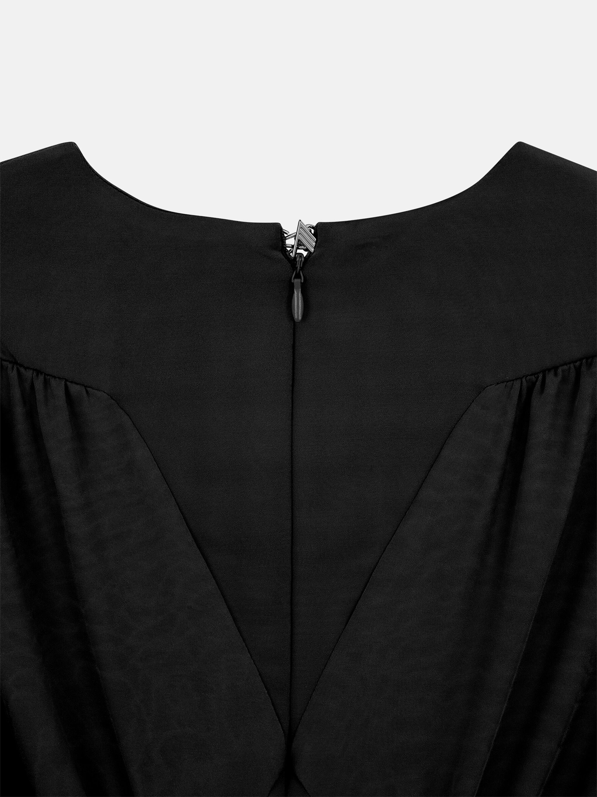 ''JUDY''  BLACK MINI DRESS - 4