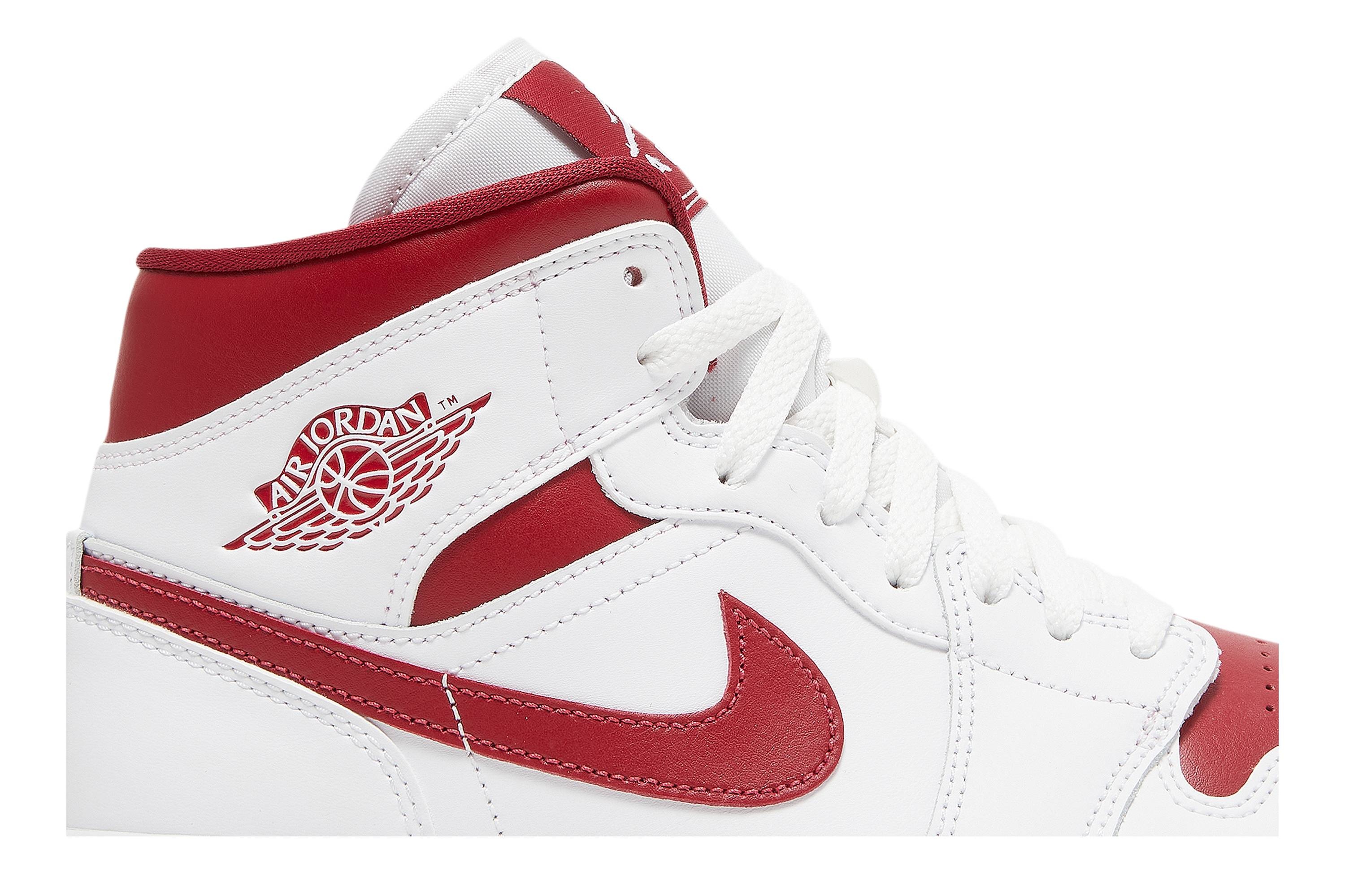 Wmns Air Jordan 1 Mid 'White Pomegranate' - 2