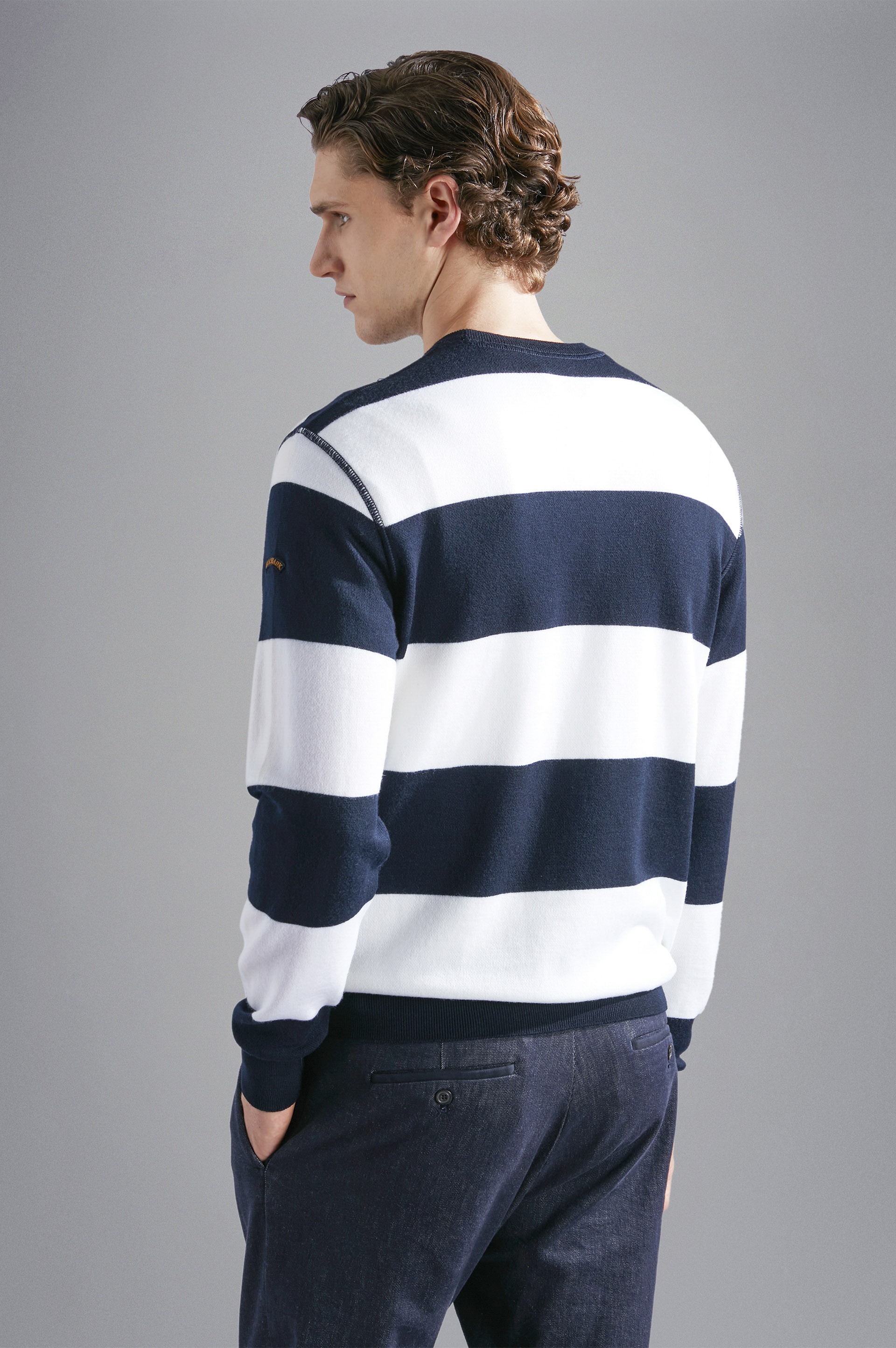 WOOL SWEATER WITH STRIPED PATTERN - 3